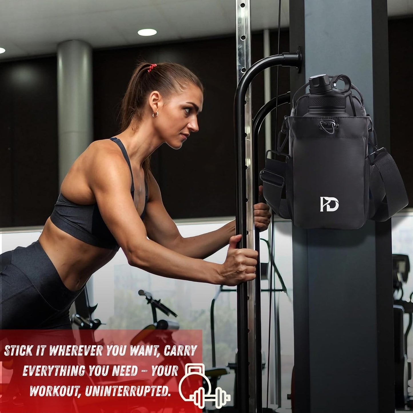 Magnetic Gym Bag, Gym Bag for Men and Women, Magnetic Fitness Bag, Fitness Bag W